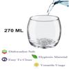 Somil Clear Elegance: Timeless Glass Designs for Every Occasion, 270 ml, Capacity, Pack of 4, Size: 10 X 7 X 7 Cm view 4