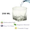 Somil Clear Elegance: Timeless Glass Designs for Every Occasion, 250 ml, Capacity, Pack of 4, Size: 9 X 7.5 X 7.5 Cm view 4