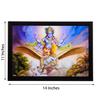 eCraftIndia 'Lord Vishnu' UV Art Painting (Synthetic Wood, 36 cm x 28 cm, Satin Matt Texture), Multicolour view 3