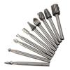 NavaHome Basics EBIVAEC67054 Wholesale Price 10 Piece/Set High Speed Steel Burr Drill Bit Set Wood Carving Rasps For Dremel 1/8 Inch Shank Burs Tools view 1