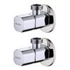 ALTON ALD562 Brass Angle Valve with Wall (Flange, Chrome, Set of 2 Piece) view 1