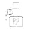 ALTON ALD562 Brass Angle Valve with Wall (Flange, Chrome, Set of 2 Piece) view 2