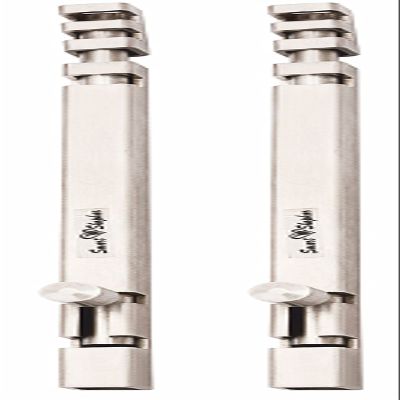 Smart Shophar Stainless Steel Square Section Tower Bolt 12 Inches Silver Pack of 2 / Premium and Attractive/Long Lasting/Excellent for Wooden and Metal Doors, Windows, and Furniture