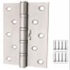 Smart Shophar Stainless Steel Bearing Hinge 5X1.25X2.5 Inches Silver Pack of 6 view 4