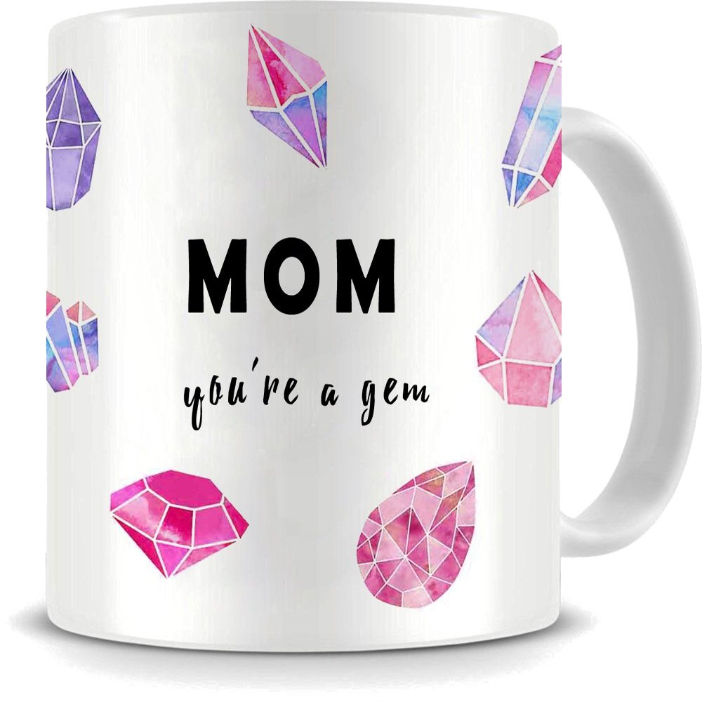 ALDIVO Mug Gift for Mom | Mug for Mothers Day | Mug for Mothers Birthday | Mug for Mothers Anniversary (Mom You're a Gem)