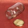 Pure Source India Glass Jar Container Set of 4 Pieces, With Airtight Food Safe and Rust Resistance Metal Golden Color Lid (Capacity Each Jar-1Ltr-Clear) view 2