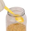 Pure Source India Glass Jar Container Set of 4 Pieces, With Airtight Food Safe and Rust Resistance Metal Golden Color Lid (Capacity Each Jar-1Ltr-Clear) view 4