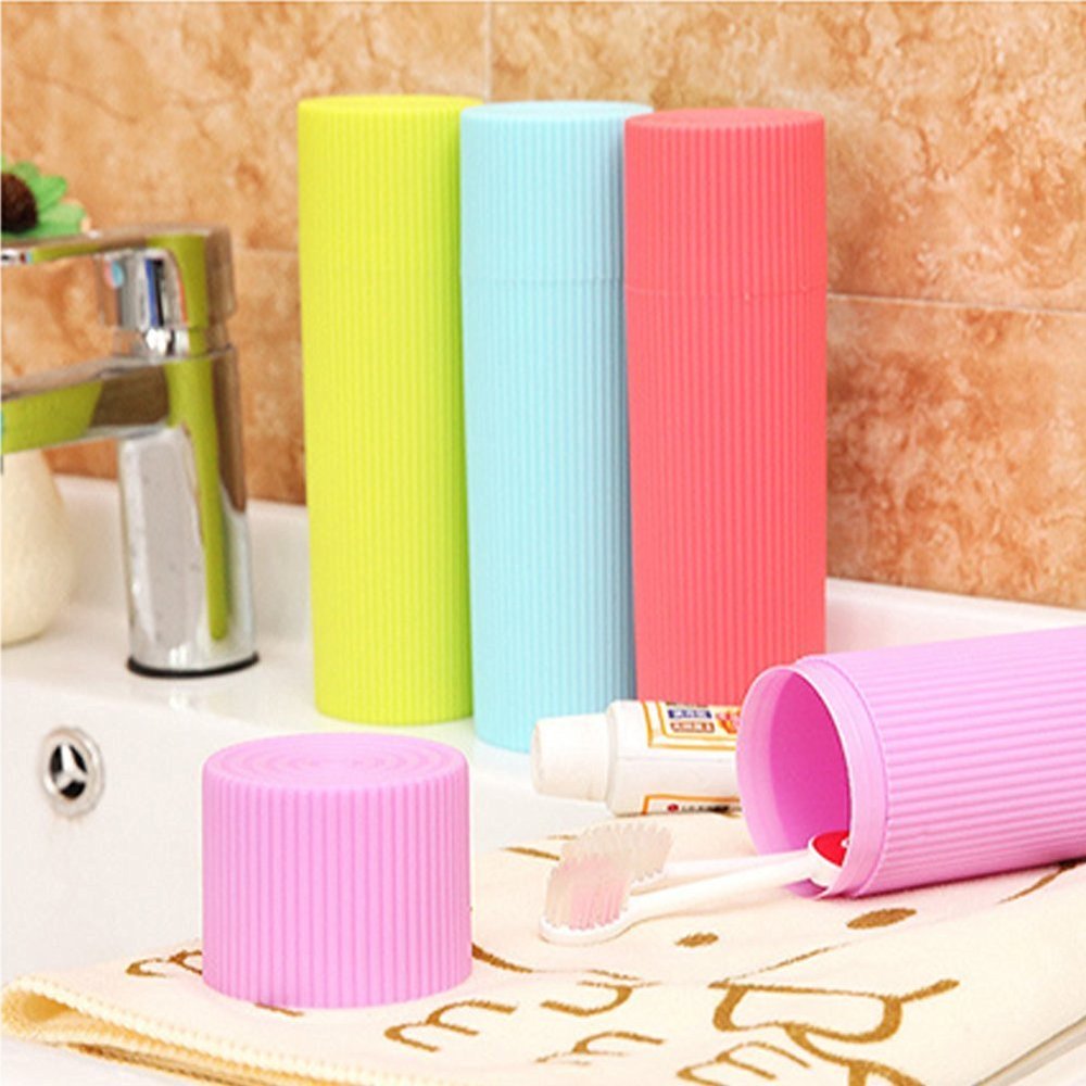 Glive's Travel Bathroom Toothbrush Holder Tube Cover Case Toothbrush Cap Lid Box