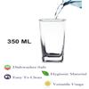 Somil Clear Elegance: Timeless Glass Designs for Every Occasion, 350 ml, Capacity, Pack of 4, Size: 12 X 7 X 7 Cm view 4