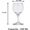 Somil Beautiful Wine Glasses for Memorable Moments, 250 ml, Capacity, Pack of 4, Size: 16 X 6.5 X 6.5 Cm view 3
