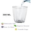 Somil Clear Elegance: Timeless Glass Designs for Every Occasion, 300 ml, Capacity, Pack of 4, Size: 11.5 X 7 X 7 Cm view 4