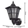 WHITERAY Waterproof Indoor Outdoor Wall Lamp/Sconce Metal Lighting Exterior Gate/Garden Ceiling Light Lamp for Home, Restaurants (Bulb Not Included) -Black (1) view 4