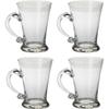 Somil Clear Elegance: Timeless Glass Designs for Every Occasion, 250 ml, Capacity, Pack of 4, Size: 14 X 9.5 X 7 Cm view 1