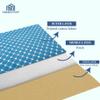 Homestrap set of 3 Cotton Quilted 3 Layered Foldable Saree Covers/Clothes Storage Bag/Wardrobe Organizer With Transparent Window And Zip For Lehenga, Suit, Dress,& Accessories (Blue) view 4