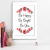 TiedRibbons Inspirational framed quotes for bedroom with frame view 2