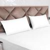 AVI 210TC Soft Luxury Satin Stripe Cotton Pillow Covers Set of 2, Envelope Closure Pillow Cases, Breathable Hotel Quality Pillowcover (20x30 Inches, White) view 1