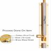 Smart Shophar Brass Hex Tower Bolt 12 Inches Gold Silver Pack of 1 Versatile Bolt for Gates, Fences, and Barn Doors Premium-Grade, Modern Finish, Seamless to Deploy Design, Maintain Quality view 3