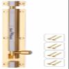 Smart Shophar Brass Hex Tower Bolt 12 Inches Gold Silver Pack of 1 Versatile Bolt for Gates, Fences, and Barn Doors Premium-Grade, Modern Finish, Seamless to Deploy Design, Maintain Quality view 4
