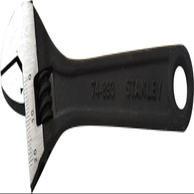 Stanley STMT74893-8 150mm Adjustable Wrench (Black, Phosphate Finish)