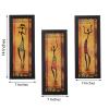 eCraftIndia 'Tribal Lady Satin Matt Texture' UV Art Painting (Synthetic Wood, 18 cm x 2 cm x 36 cm, Set of 3) view 3