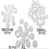 AM Plastic Jhumka Base Medium Size in Dome Shape for Jewellery Making & Thread Wrapped Jewellery view 2