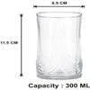 Somil Clear Elegance: Timeless Glass Designs for Every Occasion, 300 ml, Capacity, Pack of 4, Size: 11.5 X 6.5 X 6.5 Cm view 3
