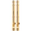 Smart Shophar Brass Plain Tower Bolt 6 Inches Gold Silver Pack of 2 - Functional and Reliable Bolt Set for Doors and Gates - Fine-Quality, Sleek Finish, Seamless Setup Process, Secure Fastening view 1