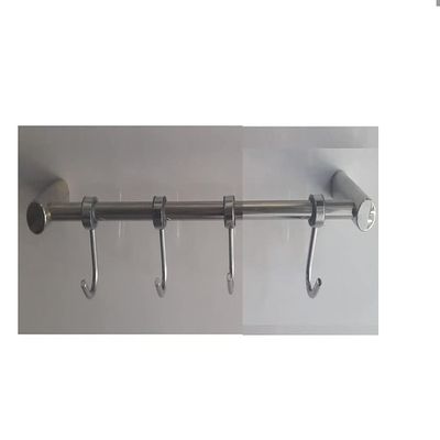 Homeproducts4u Kitchen Rod with Fixed 4 Hook's to Hang All Kitchen Item's