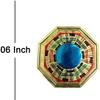 VASTU ART - Vastu Feng Shui Pakwa Bagua Mirror for Protection and Remove Out Side Negative Energy Health Wealth & Happiness Wall Hanging Decoration Showpiece view 2
