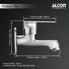 ALTON FAM3305 Brass, Bib Cock Short Body with Wall Flange (Chrome) view 2