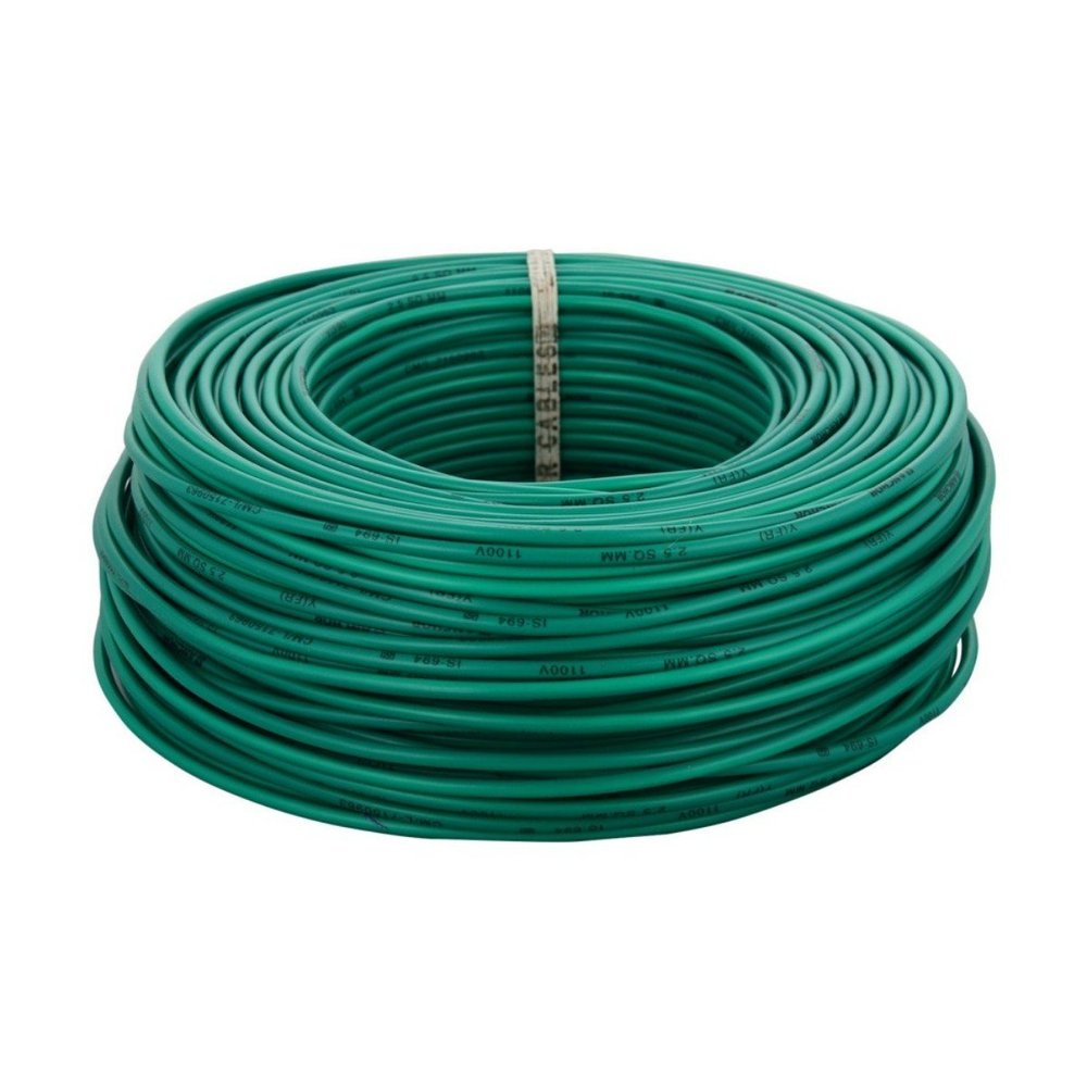 BCC Cab 1 Sq. mm wire 90 mtr coil (Green)
