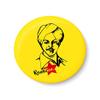 PEACOCKRIDE Bhagat Singh Fridge Magnet (Metal, Multicolour, 75mm) view 1