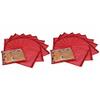 DMS RETAIL Single Packing Saree Cover Red 6 Pcs Combo - Transparent Saree Cover/Lehenga Cover/Suit Box Cover/Saree Organiser view 2