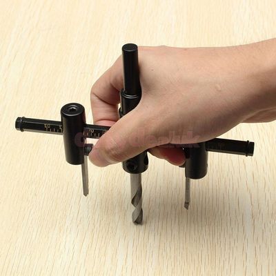 NavaHome Basics Circle Cutter Drill Bit Tool Metal Cutter Kit Wood Cutting Black 30-200mm
