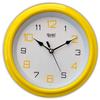 Ajanta 2147 Plastic Abstract Theme Wall Clock (20.5 cm x 20.5 cm x 3.5 cm, Yellow) Analog view 1