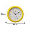 Ajanta 2147 Plastic Abstract Theme Wall Clock (20.5 cm x 20.5 cm x 3.5 cm, Yellow) Analog view 4