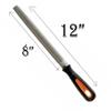 DIY Crafts Pack Of 1 Set, Design No #2, 2 - Pcs / 2 Pieces Yellow Black Handle Steel Middle Cut Half Round (Pack Of 1 Set, Design No #2) view 2