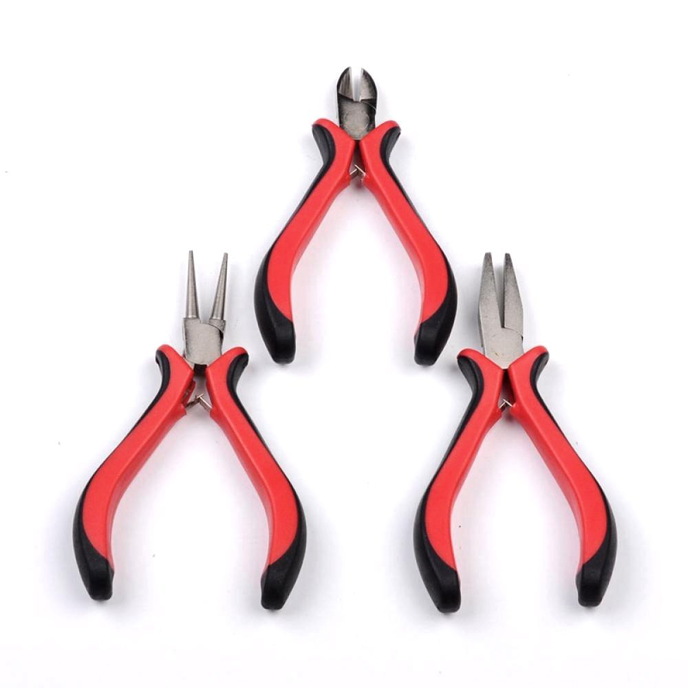 DIY Crafts Pack Of 3 Pcs, Design No # 3, Jewelry Ferronickel Round Nose Pliers (Pack Of 3 Pcs, Design No # 3)