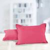 AURAVE Solid Cotton 220 TC Pillow Covers  Standard Size | Soft, Breathable & Durable | Luxury Hotel Quality with Envelope Closure - 18 X 27 Inches, Magenta, 2 Piece view 1