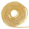 Beadsncraft Golden Ball Chain 10 Pieces for Jewellery Necklace Making Bracelet Anklet Earrings DIY Crafts Findings Purpose | Chain Extenders | Jewelry Findings | Golden | 2MM view 1