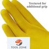 Hand Care Tool Zone General Purpose Rubber Cleaning Gloves (Orange, Large) -Set of 3 Pairs view 3