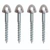 Smart Shophar Steel and Brass Mirror Screw 02 Inches Nickle Silver, Pack of 100 pcs/Sturdy and Elegant/Smooth Finish/Great for Mirrors, Frames, Artworks, and More view 1