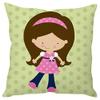 The Purple Tree Cute Cartoon Kids Cushion Cover (16x16 inches) - 1 pc view 1