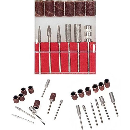 DIY Crafts Pack Of 6 Pcs Set, Design No# 1, Repair 6 - Pcs Tool Drill File Bit Buffer Acrylic Manicure Electric Machine DIY T (Pack Of 6 Pcs Set, Design No# 1)