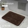 SARAL HOME EASY LIVING Microfiber Solid Rectangle Anti-Skid Bath Mats Soft & Super Absorbent Mats for Shower Washable,Non-Slip & Quick-Drying Mats for Kitchen Bathroom|Set of 2(Brown,40X60cm) view 2