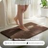 SARAL HOME EASY LIVING Microfiber Solid Rectangle Anti-Skid Bath Mats Soft & Super Absorbent Mats for Shower Washable,Non-Slip & Quick-Drying Mats for Kitchen Bathroom|Set of 2(Brown,40X60cm) view 3