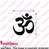 Wall1ders Om Mirror Stickers for Wall, Acrylic Mirror Wall Decor Sticker, Wall Mirror Stickers, Acrylic Stickers, Wall Stickers for Hall Room, Bed Room, Kitchen. (Golden1)-Self-Adhesive view 2