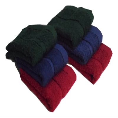 Snuggle 100% Terry Cotton Set of 6 Face Towels : Size 30CM * 30CM