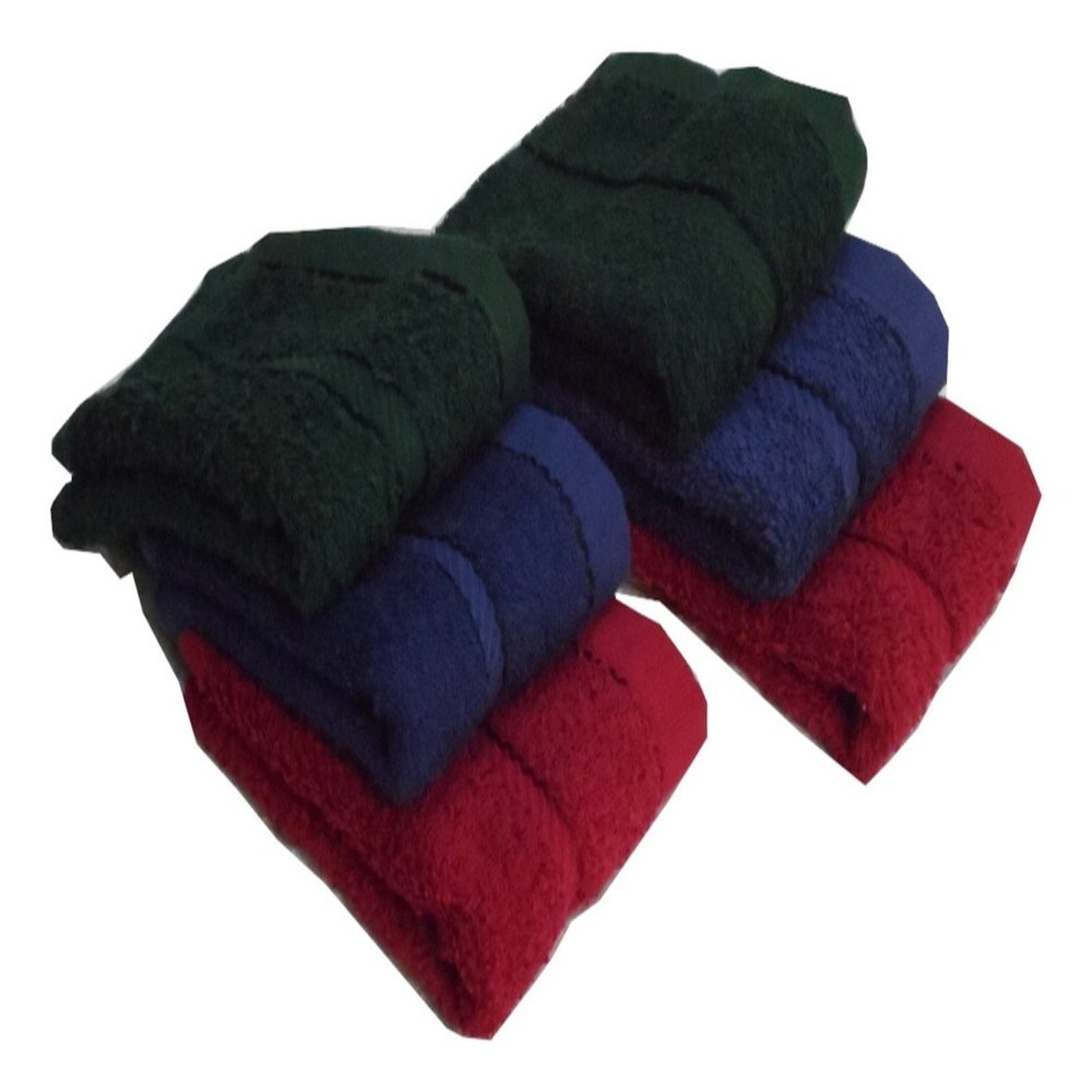 Snuggle 100% Terry Cotton Set of 6 Face Towels : Size 30CM * 30CM