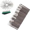 DIY Crafts Pack Of 1 Kit, Silver DNo5, 30 Pieces Diamond Grinding Head, 2.35mm Shank Burr Rotary Set 10 Shapes, Fits Dremel Rotary Tools for Carving Metal, Glass (Pack Of 1 Kit, Silver DNo5) view 1
